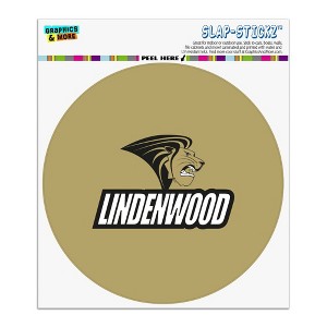 Lindenwood University Secondary Logo Automotive Car Window Locker Circle Bumper Sticker - 1 of 4