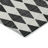 Black Geometric Washable Indoor Outdoor Area Rug - 4 of 4
