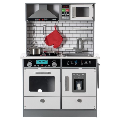 Insten Mini Modern Kitchen Playset With Refrigerator, Stove, Sink,  Microwave And Doll : Target