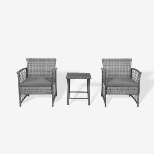 WestinTrends  3-Piece Outdoor Patio Conversation Set - 1 of 4