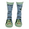 Crazy Dog Women's Avodoggo Socks Funny Sarcastic Puppy Graphic Novelty Avocado Footwear for Ladies - 3 of 4