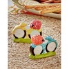 tagltd Flower Basket Ceramic Salt and Pepper Shakers Set of 2 - Spring Summer Multicolor Hand Wash Only - 2 of 2