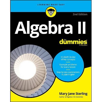 Algebra II for Dummies - 2nd Edition by  Mary Jane Sterling (Paperback)