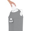 L.A. Baby Pro Odor-Free Extra Tall Diaper Pail - Gray - 2 of 4