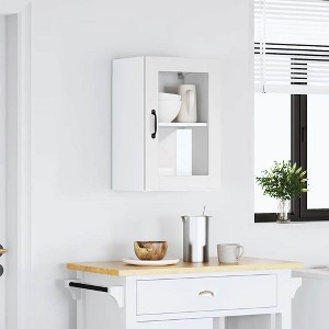 CLIHOME Bathroom Wall Mounted Cabinet, Narrow Wall Cabinet, Hanging Cabinet for Living Room, Multi-Function Kitchen Side Cabinet - 1 of 4