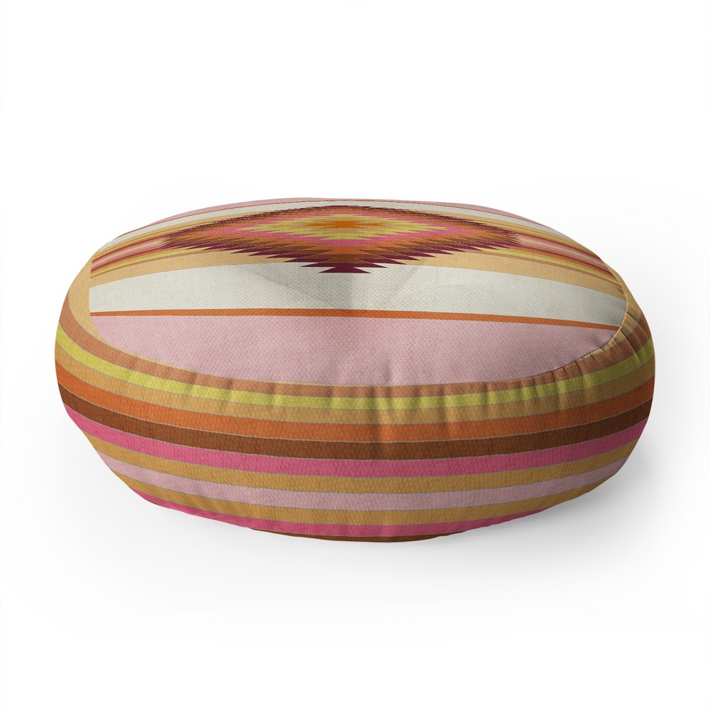Bianca Fiesta Round Floor Pillow Orange/Pink - Deny Designs was $89.99 now $71.99 (20.0% off)