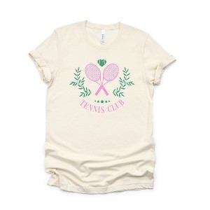 Simply Sage Market Women's Tennis Club Grunge Short Sleeve Graphic Tee - 1 of 3