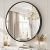 Apmir  Round High Quality Aluminum Alloy Framed French Cleat Mounted Wall Decor Bathroom Vanity Mirror - 4 of 4