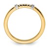 Black Bow Jewelry 1.5mm 14k Yellow & White Gold .04 Ctw Diamond Stackable Band - 2 of 4