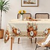 Fall Tablecloth Autumn Pumpkin and Maple Leaves Table Cover for Fall Harvest Thanksgiving Dinner Party Seasonal Home Decor - 3 of 4