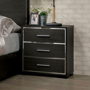 NicBex Nightstand with 3 Drawers,1pc Side Table with Wood Frame,Bedside Table for Bedroom,Living Room - 1 of 4
