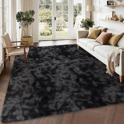 Plush Thick Shag Area Rug Large Soft Fluffy Faux Fur Carpet, Non-Slip Non-Shedding Fuzzy Rug for Living Room, Bedroom Nursery Decor