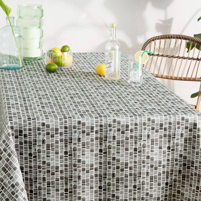60" X 102" Caribbean Geometric Fabric Tablecloth - Tommy Bahama
