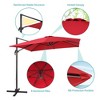Sonkuki Outdoor 9x9 FT 240gsm Solution-Dyed Patio Cantilever Umbrella With Canopy - 4 of 4