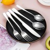 Itopfox 50-Piece Stainless Steel Flatware Set for 10, Includes Forks, Knives, Spoons & Salad Forks, Dishwasher Safe, Durable Tableware for Home - 3 of 4