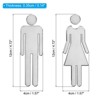 Unique Bargains Self-Adhesive Office Business Men Women Restroom Sign 1 Pair - 2 of 4