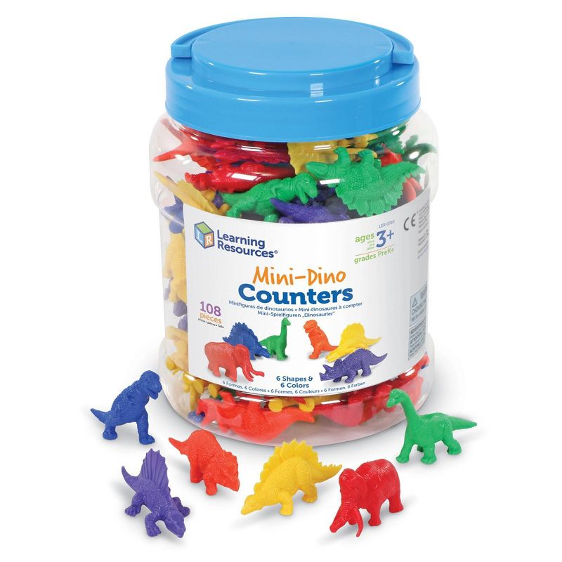 Learning Resources Mini Dino Counters, Set of 108, 2 of 9