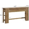 Tribesigns 70.9 Inch Entryway Table Sofa Table, Narrow Long Console Table for Living Room,Wood Diamond Lattice Design - 3 of 4