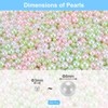 Unique Bargains Crafting Decorative Fillers No Hole Vase Faux Pearl 0.12-0.31inch 800 Pcs - 2 of 4