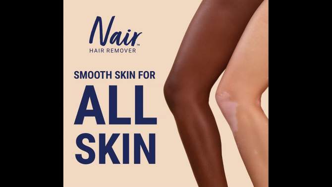 Nair Moisturizing Facial Hair Removal Cream with Sweet Almond Oil - 2.0oz, 2 of 10, play video