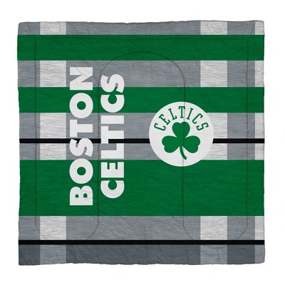 NBA Boston Celtics Heathered Stripe Queen Bedding Set in a Bag - 3pc — фото 2