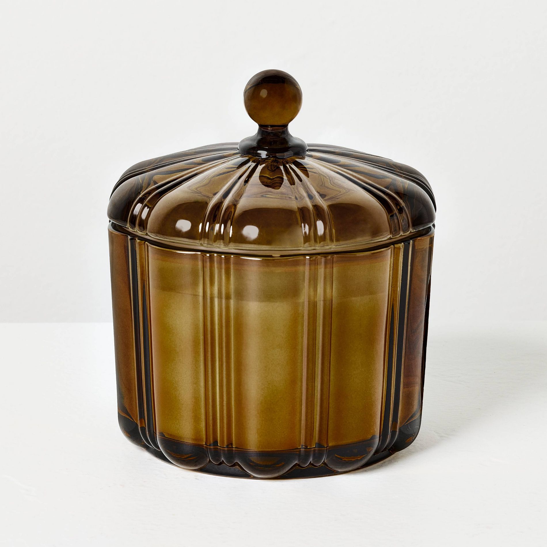 2 Wick Medium Glass with Lid Cozy Cardamom Jar Candle Light Brown 12oz - Hearth & Hand™ with Magnolia
