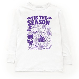 SmileyWorld Tis The Season Halloween - Toddler Long Sleeve Graphic Tee and Youth Long Sleeve Graphic T-Shirt - 1 of 3