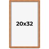 PosterPalooza | Classic Brown Picture Frame - UV Acrylic, Foam Board Backing, Hanging Hardware - 2 of 4