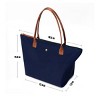 Generic Women's Foldable Nylon Tote Bag, Lightweight Shoulder Purse with Top Handle, Spacious Hobo Bag - 4 of 4