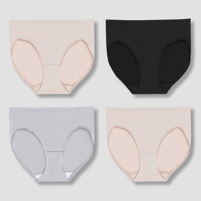 Hanes Premium Women's Size 5 S Seamless Smoothing 3 Pair Hi-Cuts Panties