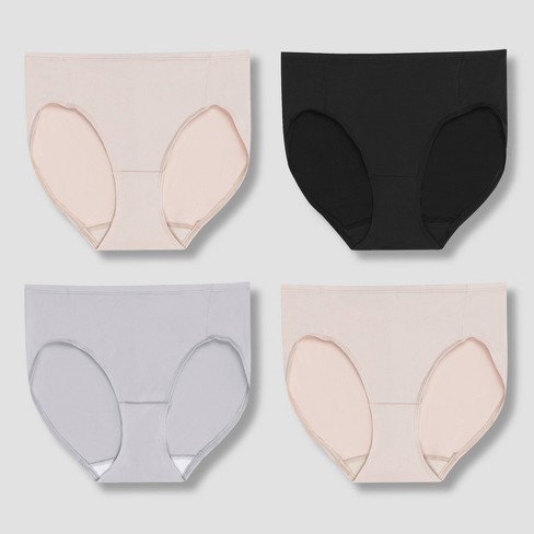 Hanes Women's 4pk Tummy Control Underwear - Colors May Vary S