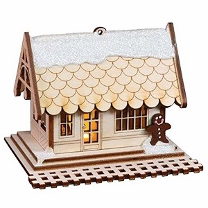 Old World Christmas Ginger Cottage Wooden Ornament for Christmas Tree, All Aboard Train Depot - 1 of 3