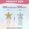 Unique Bargains Iron On Durable Clothing Star Rhinestone Patches 4 Pcs - 2 of 4