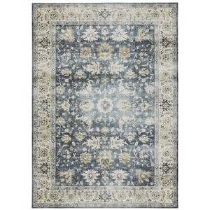Oriental Weavers Charleston CHA08 Blue /Gold Indoor Area Rug - 5' x 7' - 1 of 4
