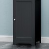 GlasFlength Bathroom Storage Cabinets Modern Freestanding Linen Tower with Open and Closed Storage for Bathroom, Black, 15.75"*15"*63" - 3 of 4