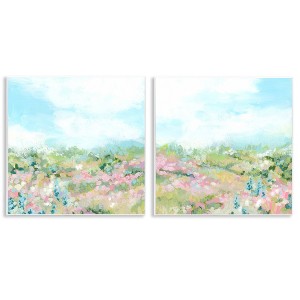 Stupell Industries Abstract Cottage Meadow 2pc Wall Plaque Art Set - 1 of 4