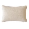 Kumasinova 24" Textured Bed Pillows,Elegant Decorative Pillows for Bed and Sofa,Soft Standard Pillow for Minimalist Decor,Ivory - 2 of 4