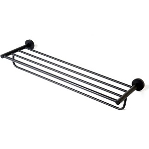 ALFI Black Matte 26 Inches Towel Bar & Shelf - 1 of 4