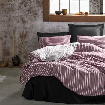 Sussexhome Bamboo Duvet Cover Set, High Quality Cotton Queen Size Set, 1 Duvet Cover, 1 Fitted Sheet and 2 Pillowcases