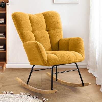 CAVINAS Accent Chair Rocking Chair Modern Glider Rocking Chair Lounge Chair Comfy Chair