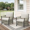 Buenhomino Patio Furniture Wicker Outdoor Conversation Set - 2 of 4