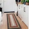 Washable Runner Rug, Non Slip Braided Print Low Pile Carpet for Hallway, Kitchen, or Bathroom - 2 of 4