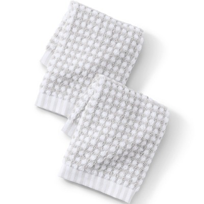 Lands' End Turkish Quick-Dry Cotton Textured Gingham Towel Set