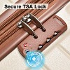 3 Pieces Luggage Sets Travel Suitcase with Double Spinner 8 Wheels TSA Lock Silent-Running Lightweight Hardshell Suitcase 20'' 24'' 28'' - 2 of 4