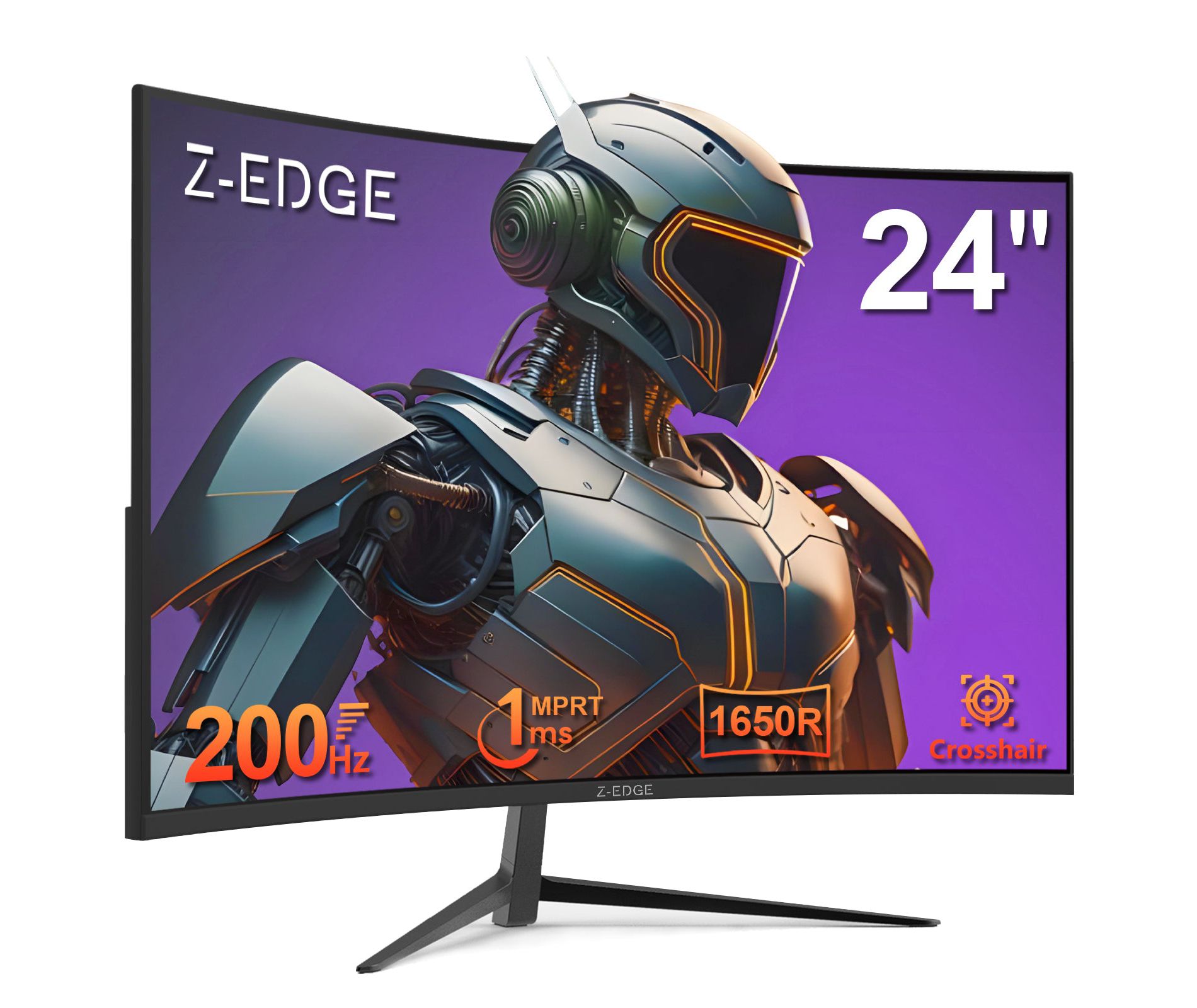 Z-EDGE UG24 24" 200Hz Curved Gaming Monitor, 1ms MPRT, FHD(1920x1080) Gaming Monitor