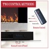 Hastings Home 36" Wall-Mount Electric Fireplace Heater with Orange Flame and Remote - 4 of 4