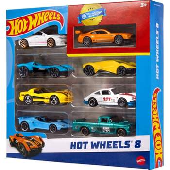 Hot Wheels Cars & Trucks Set with 1 Exclusive Car - 1:64 Scale - 8pk