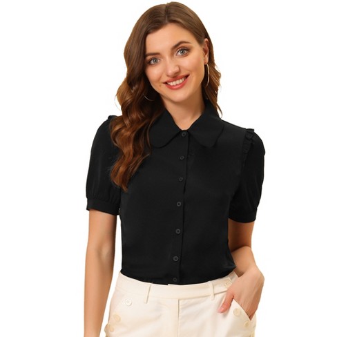 Black button up 2025 shirt womens target