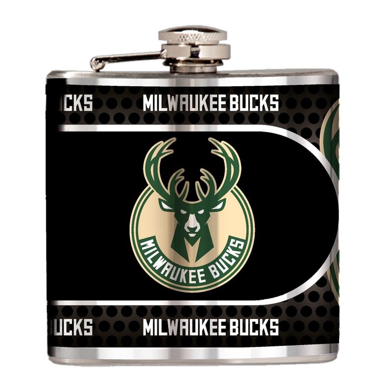 NBA 6oz Stainless Steel Flask, 1 of 2