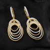 Ross-Simons 1.00 ct. t.w. Pave Diamond Oval-Link Drop Earrings - 4 of 4